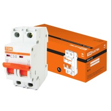 ВА47-29 2Р 50А 4,5кА х-ка С (SQ0206-0098). Автоматический выключатель. TDM ЕLECTRIC