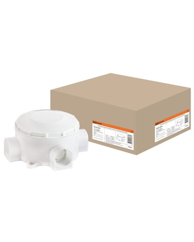 Распаячная коробка ОП D80х35мм, IP42, 3-х рожковая, белая TDM (SQ1401-4004). Распаячная коробка ОП. TDM ЕLECTRIC в Люберцах