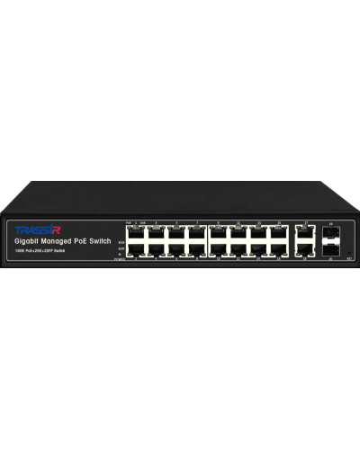 TR-NS24202S-300-16PoE. Коммутатор с PoE. Trassir в Люберцах