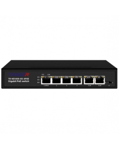 TR-NS1406-65-4POE. Коммутатор с PoE. Trassir в Люберцах