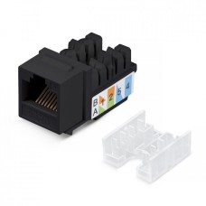 WR-KJ-RJ45-C5E-90-SW-BK. Вставка Keystone Jack RJ-45. WRLine