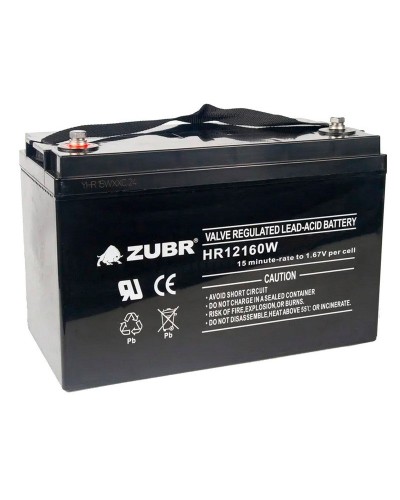 ZUBR HR 12160W (12V, 45Ah). Аккумулятор герметичный свинцово-кислотный. ZUBR в Люберцах