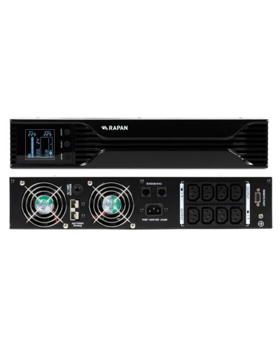 RAPAN-UPS 1000 RACK+2х9Ah (RAPAN-UPS 1000-RACK-IN-2х9-E) (8958). Бесперебойный источник питания. Бастион в Люберцах