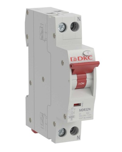 YON max MDR, 1P+N, 30mA, 20A, 6kA, А (MDR32N-1N2C20-A). Компактный автоматический выключатель дифференциального тока. ДКС в Люберцах