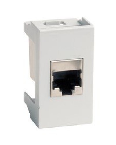 Розетка RJ-45 Viva 1 модуль серая (45138): Розетка компьютерная с одним разъёмом в Люберцах