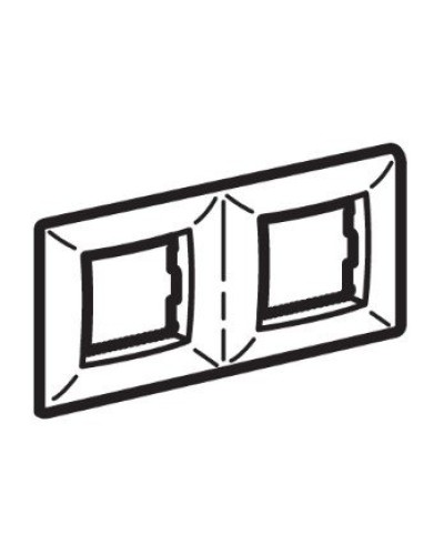 Рамка на 2+2 модуля (двухместная), слоновая кость (75012O): Рамка двухместная, Brava в Люберцах