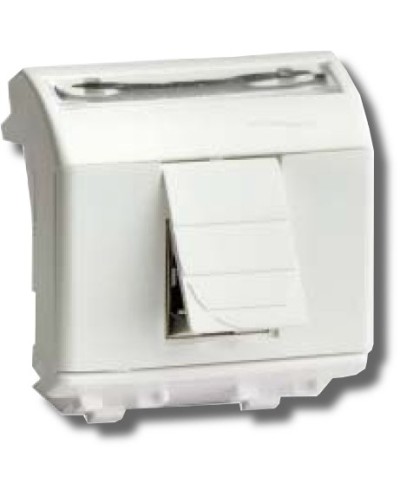 Розетка RJ-45 Brava 2 модуля белая (76450B): Розетка компьютерная с двумя разъёмами в Люберцах