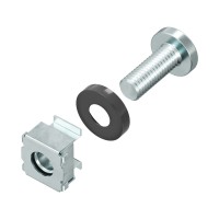 Комплект крепежный - винт, шайба, гайка для напольных 19 IT-корпусов CQE (20 шт) (R5CNS20). Комплект крепежный для напольных 19 IT-корпусов. ДКС