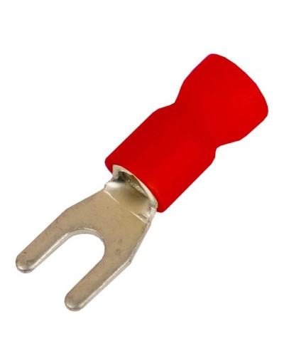 Наконечник вилочный НВИ 0,25-1,5 М4 (D4,3мм) (100 шт) (2A14P-EE-PVC). Наконечник вилочный с изолированным фланцем ПВХ. ДКС в Люберцах
