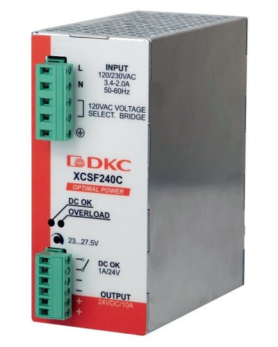 Источник питания однофазный, 240Вт, 5А, 48В (XCSF240DP). Источник питания OPTIMAL POWER однофазный, с ORing диодом. ДКС в Люберцах