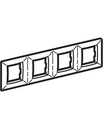 Рамка на 2+2+2+2 модуля (четырехместная), сл. кость (75014O): Рамка четырехместная, Brava в Люберцах