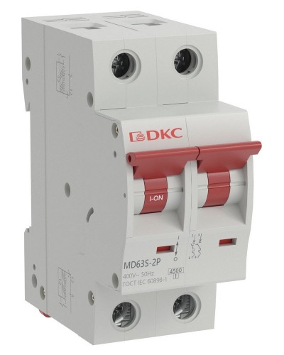 YON max MD63S 2P 6А 4,5кА C (MD63S-2PC6). Автоматический выключатель. ДКС в Люберцах