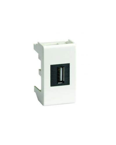 Розетка USB 2.0 Brava 1 модуль белая (76200B): Розетка USB в Люберцах