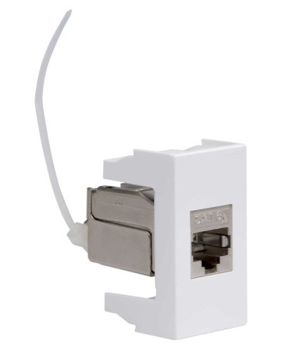 Розетка RJ-45 Viva 1 модуль кат.6A белая (45078). Розетка компьютерная экранированная с одним разъёмом. ДКС в Люберцах