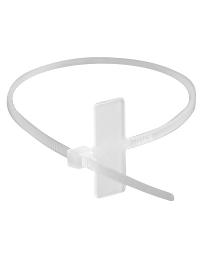 Хомут 2,5x110 белый (100шт) (252110SR-M): Хомут маркировочный, горизонтальная табличка под замком 20x9 в Люберцах