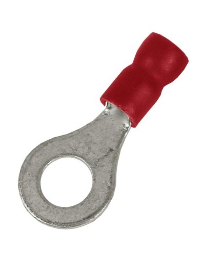 Наконечник НКИ 0,25-1,5 М8 (D8,4мм) с отверстием под винт (100 шт) (2A8P-EE-PVC). Наконечник с отверстием под винт и изолированным фланцем ПВХ. ДКС в Люберцах