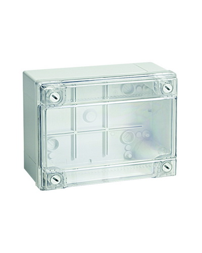 Коробка ответвительная с гладкими стенками IP56, 300х220х120 (54320). Коробка ответвительная с гладкими стенками и прозрачной крышкой. ДКС в Люберцах