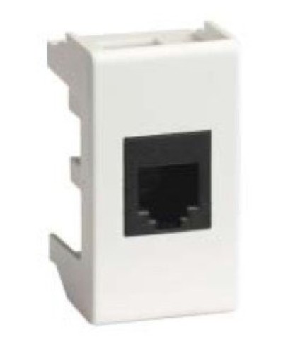 Розетка RJ-45 Viva 1 модуль белая (45038): Розетка компьютерная с одним разъёмом в Люберцах