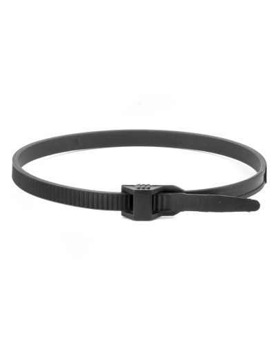 Хомут 9х300 P6.6 черный (100шт) (26502SR). Хомут с плоским замком. ДКС в Люберцах