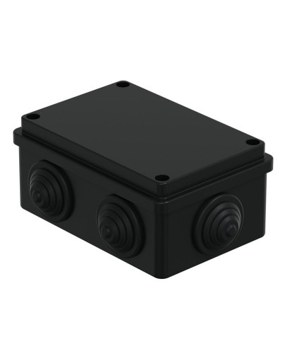 Коробка JBS120 120х80х50, 6 вых., IP55, черная (44008BL-1). Коробка монтажная. Экопласт в Люберцах