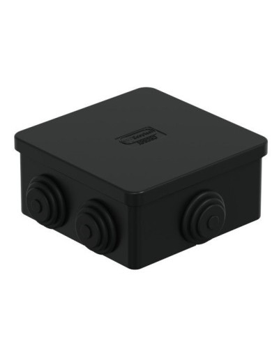 Коробка JBS080 85х85х40, 6 вых, IP44, черная (44006BL-1). Коробка монтажная. Экопласт в Люберцах