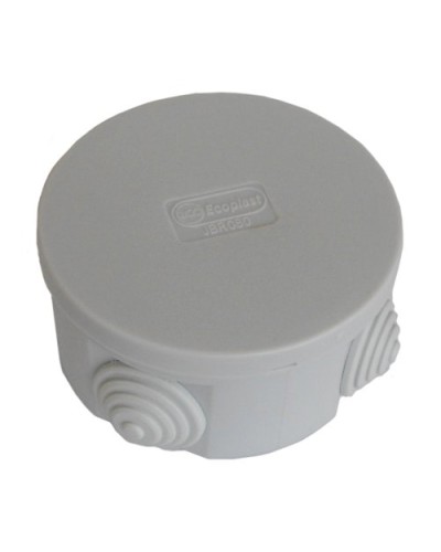 Коробка JBR080 D=80х40, 4 вых. IP44, серая (44005HF). Коробка монтажная, без галогена. Экопласт в Люберцах