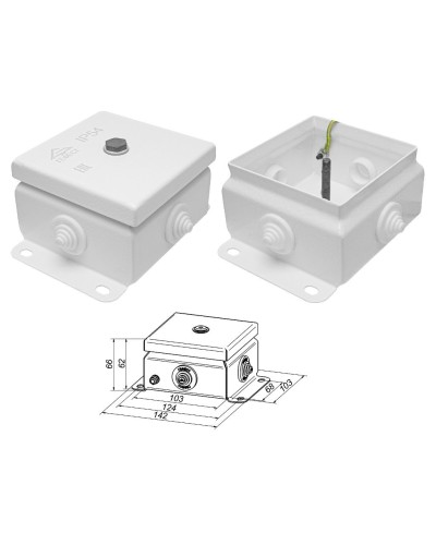 КМ IP55-1010 (без DIN рейки). Коробка монтажная электротехническая. Гефест в Люберцах