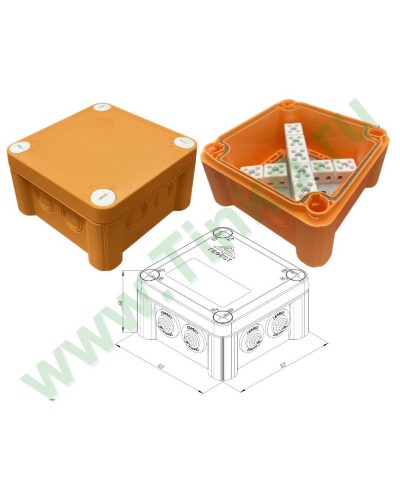 КМ-О-1212(П)(18к)-IP55: Коробка монтажная огнестойкая в Люберцах