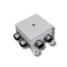 КМ-О (12к)-IP66-120х120, пять вводов: Коробка монтажная огнестойкая