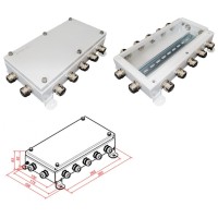 КМ IP66-1530, 12 вводов. Коробка монтажная электротехническая. Гефест