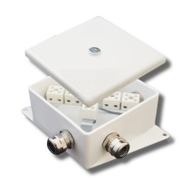 КМ-О (6к*6,0)-IP66-120х120, шесть вводов: Коробка монтажная огнестойкая
