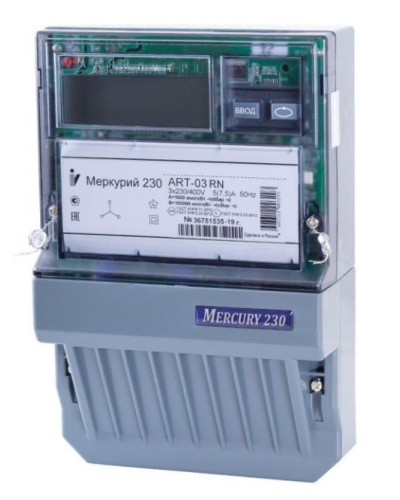 Меркурий 230 ART-01 PQRSIN 3ф 5-60А 1.0/2.0 класс точности, многотарифный (М0000051910). Счетчик электроэнергии. Инкотекс в Люберцах