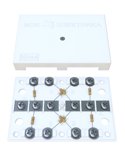 KRA-4 75 Om white (MEC42101). Коробка на 4 абонента. МЭК-Электрика в Люберцах