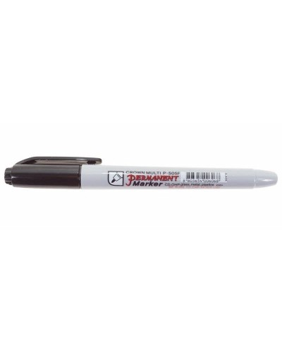 Маркер перманентный Crown «Multi Marker Super Slim» 1 мм, черный, пулевидный (08-8001): Ручка для маркировки в Люберцах