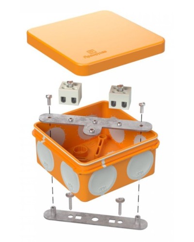Коробка огнестойкая 80х80х40 (60-0210-FR2.5-4). Коробка огнестойкая для открытой установки. Промрукав в Люберцах