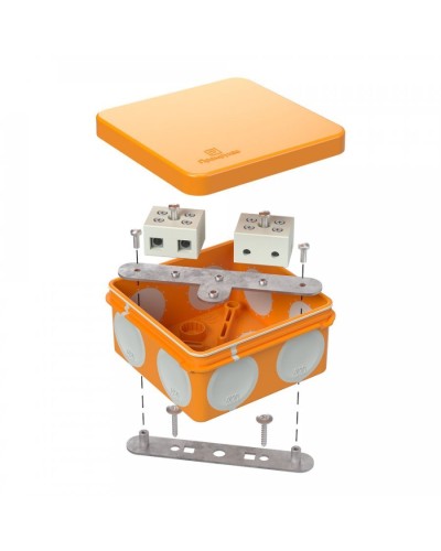 Коробка огнестойкая 80х80х40 (60-0210-FR10.0-4). Коробка огнестойкая для открытой установки. Промрукав в Люберцах