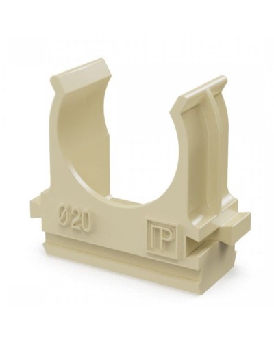 Крепёж-клипса для труб АБС-пластик сосна D20 (100 шт) (PR13.0049). Крепление для труб ПВХ. Промрукав в Люберцах