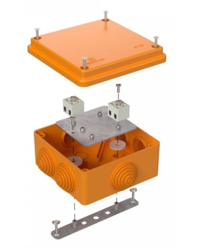 Коробка огнестойкая 100х100х50 (40-0300-FR2.5-4). Коробка огнестойкая для открытой установки. Промрукав в Люберцах