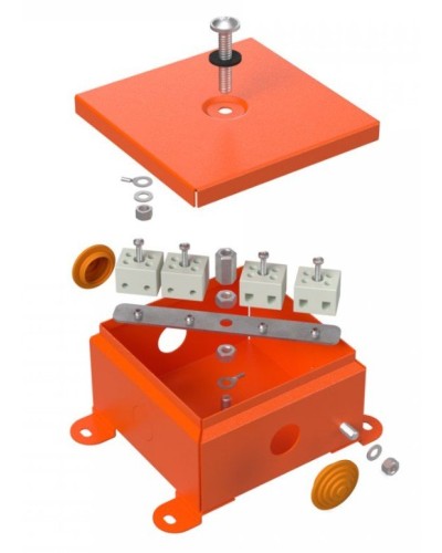 Коробка металлическая огнестойкая 110х110х65 (70-0360-FR2.5-4). Коробка металлическая огнестойкая. Промрукав в Люберцах