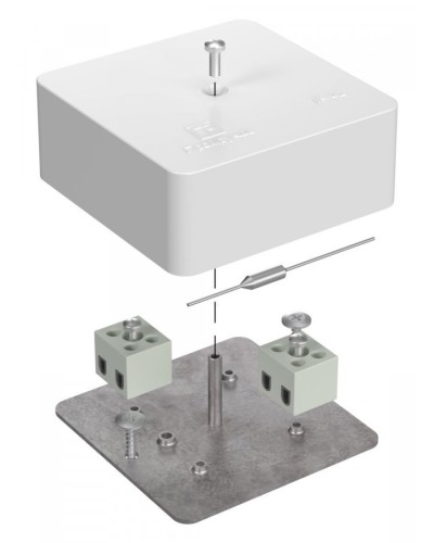 Коробка огнестойкая 75х75х30 (40-0450-FR6.0-4-П). Коробка огнестойкая для открытой установки. Промрукав в Люберцах