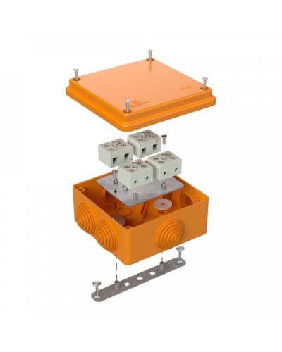 Коробка огнестойкая 100х100х50 для о/п (40-0300-FR6.0-8). Коробка огнестойкая для открытой установки. Промрукав в Люберцах
