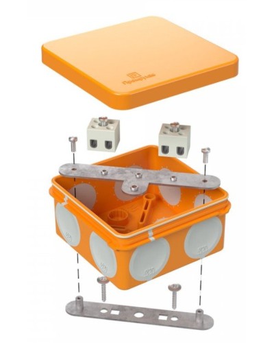 Коробка огнестойкая 80х80х40 (60-0210-FR2.5-6). Коробка огнестойкая для открытой установки. Промрукав в Люберцах