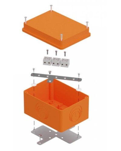 Коробка огнестойкая 150х110х90 E15-E120 для о/п (40-0351-FR6.0-6). Коробка огнестойкая для открытой установки. Промрукав в Люберцах