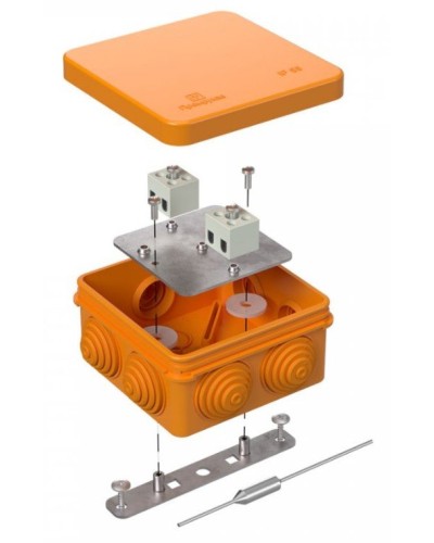 Коробка огнестойкая 80х80х40 (40-0210-FR1.5-4-П). Коробка огнестойкая для открытой установки. Промрукав в Люберцах
