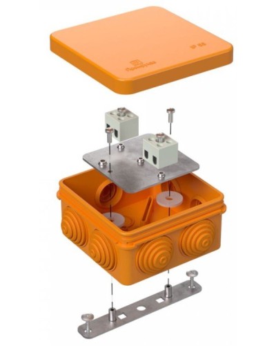 Коробка огнестойкая 80х80х40 (40-0210-FR2.5-4). Коробка огнестойкая для открытой установки. Промрукав в Люберцах